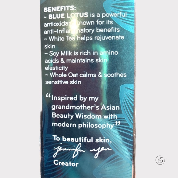 NEW Purlisse Blue Lotus 4-1 Cleansing Milk Full Size 5.07 fl Oz - Picture 5 of 11